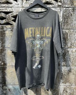 金属乐队Metallica1996专辑歌曲King Nothing重磅短袖vintageT恤