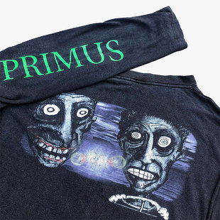 y2k 90s sleeves乐队罕见复古长袖 short T恤 band primus Tour