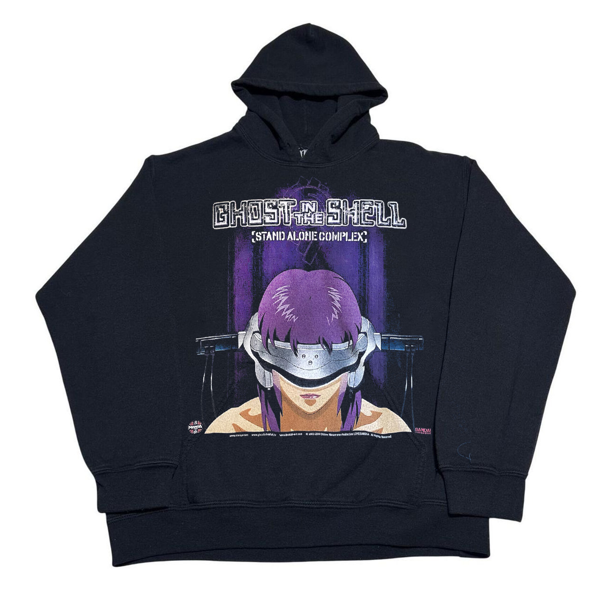 Ghost in the Shell攻壳机动队古着感 oldschool 风休闲连帽卫衣