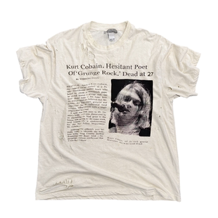 ICEVALLEY Nirvana涅槃乐队Kurt Donald水洗做旧美式短袖T恤