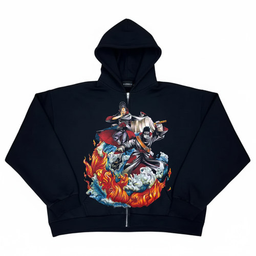 Naruto火影忍者重磅面料打造的美式vibe风青春流行款吸睛开衫卫衣