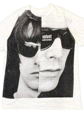 90S THE VELVET UNDERGROUND 美式经典摇滚乐队Vintage短袖T恤