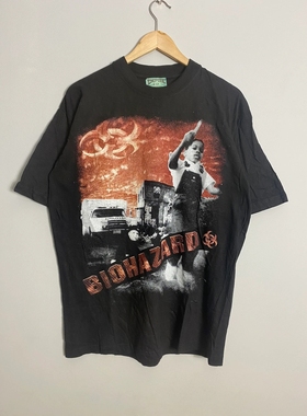 恶灵古堡音乐团Biohazard1992Urban Discipline复古重磅短袖T恤