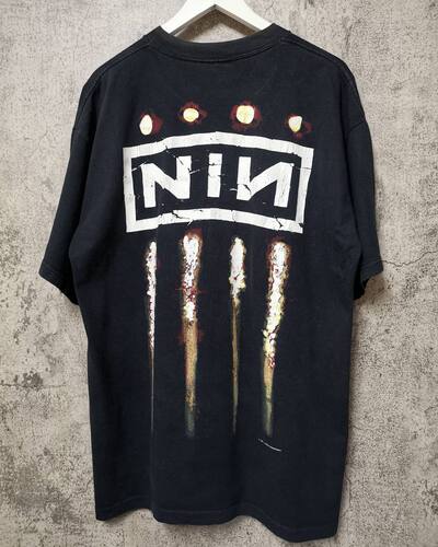 NIN九寸钉乐队高街摇滚Undisputed Attitude专辑复古直喷印花短袖