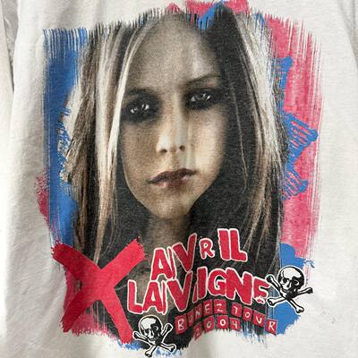罕见！ Avril Ramona Lavigne2004Bonez巡演重磅破坏长袖T恤