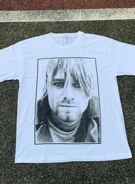 涅槃乐队主唱科特柯本Kurt Cobain纪念T恤美式复古重磅vintageT恤