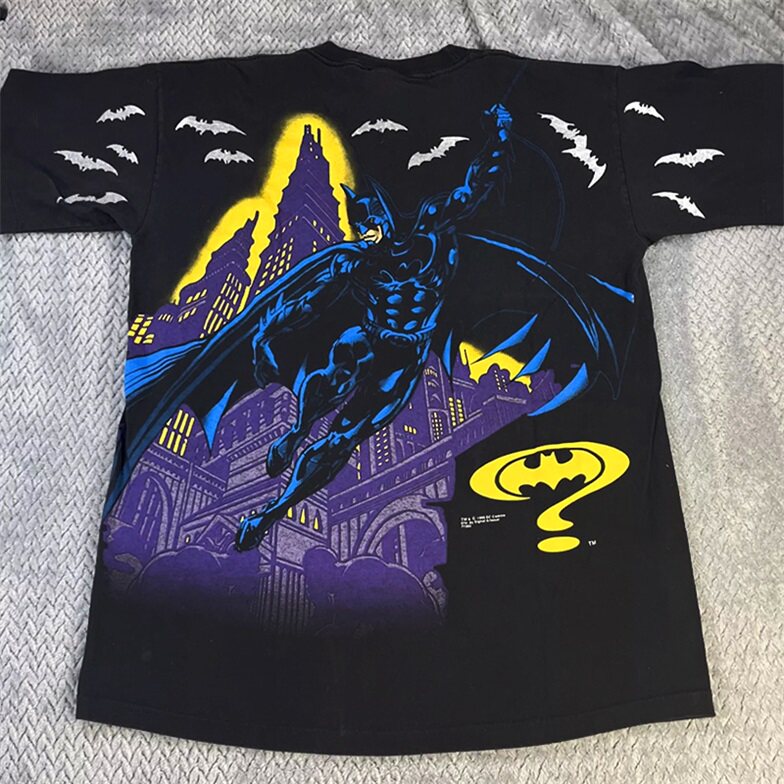 1995 Batman 蝙蝠侠美国漫画经典人物形象Vintage重磅短袖T恤
