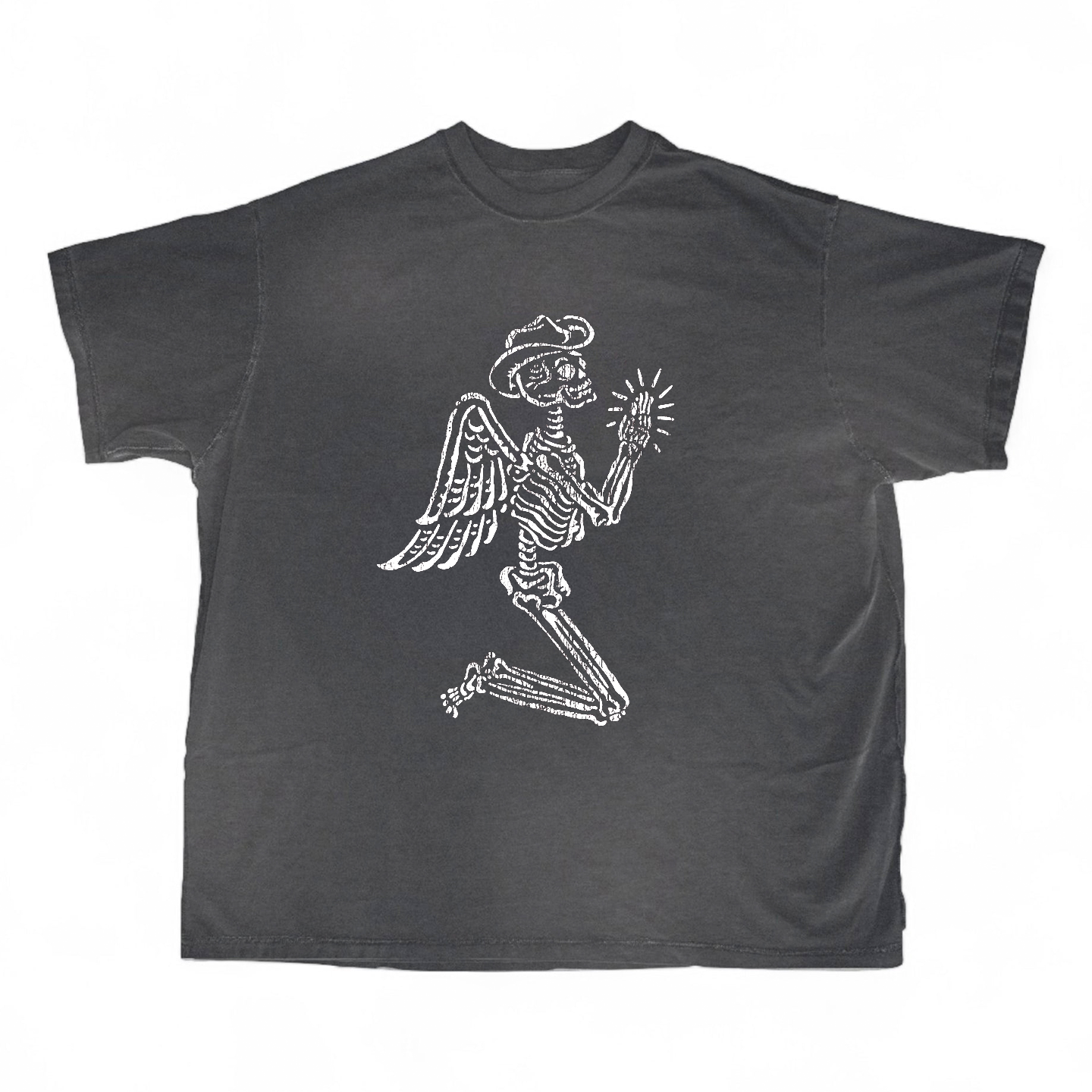 朋克punk暗黑系印花复古美式垃圾摇滚古着感街头滑板小众短袖T恤