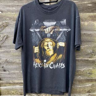 Alice In Chains爱丽丝囚徒1990专辑Bleed the Freak重磅做旧短袖