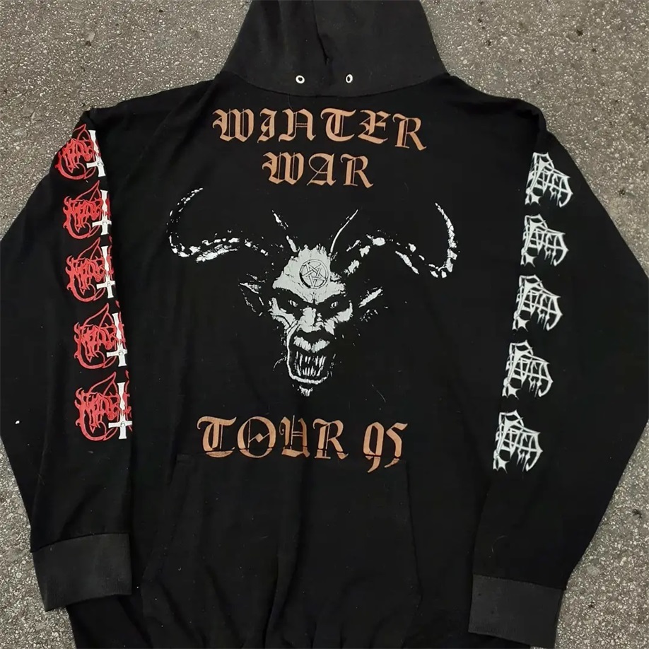 Marduk Enslaved 冬季战争之旅巡回演唱会主题百搭潮流连帽卫衣