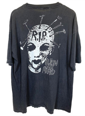 朋克PUNK 'ALIEN SEX FIEND' Gothic Vintage暗黑欧美风短袖T恤