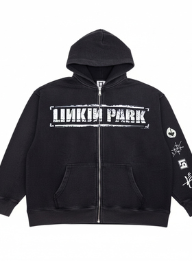 Linkin Park林肯公园高街设计感拉满无性别风格休闲百搭开衫卫衣