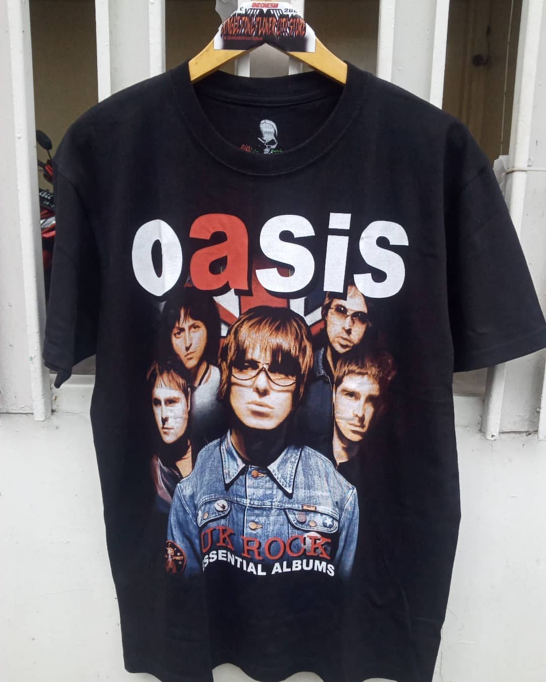 绿洲乐队oasis英式摇滚乐复古嘻哈hiphop高街潮流复古重磅短袖t恤