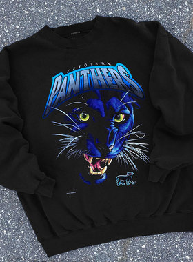 1993 Salem Sportswear Carolina Panthers阿美咔叽美式圆领卫衣