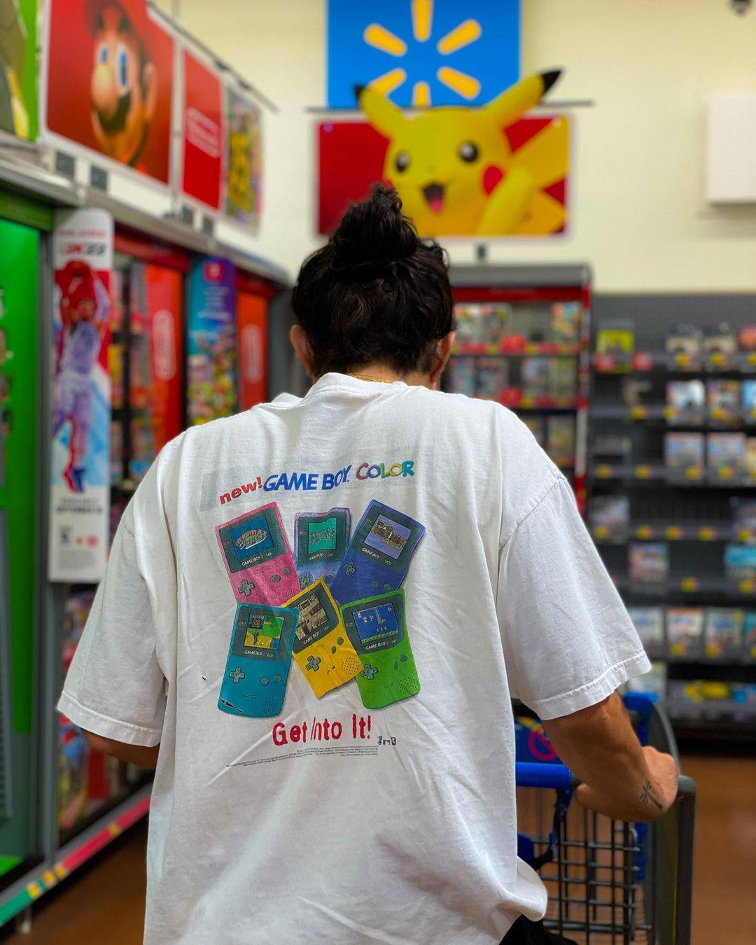 美式复古20年前罕见！游戏机颜色vintage大码重磅T恤短袖潮牌Y2K