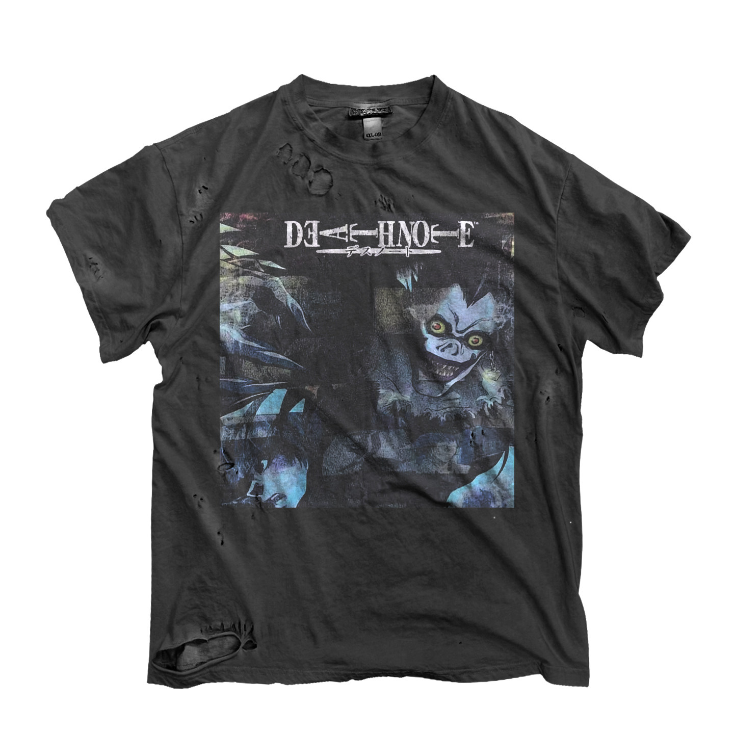 DEATH NOTEDE死亡笔记短袖T恤黑色做旧破洞百搭摇滚风动漫周边,服饰配件/皮带/帽子/围巾,手帕,淘宝优惠券,粉丝福利购,淘宝优惠卷