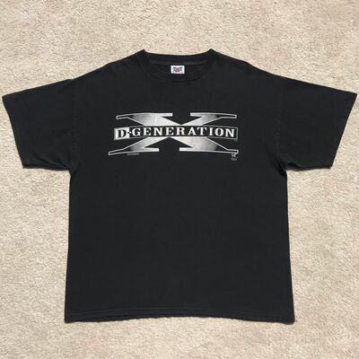 D Generation合奏团重磅vintage复古做旧裂印重磅短袖T恤