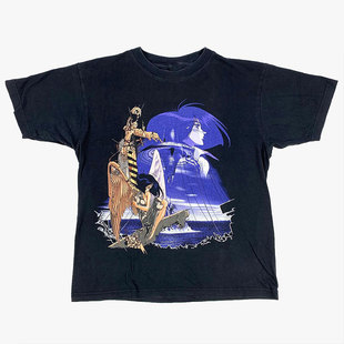 阿丽塔战斗天使人物Vintage重磅短袖 2019 Alita Angel T恤 Battle