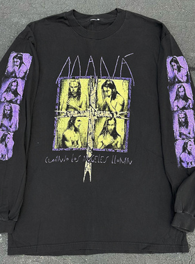 Mana1995专辑Cuando los Angeles Lloran Vintage 长袖T恤
