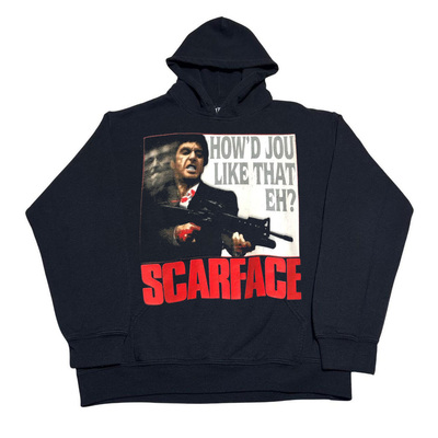 Scarface疤面煞星宽松版型街头风十足欧美嘻哈高街别致连帽卫衣