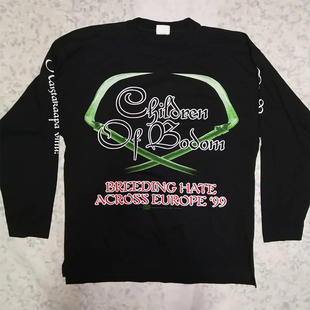 Children Of Bodom 音乐制作人阿美咔叽高街动漫简约vibe长袖T恤