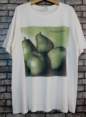 星期天乐队The Sundays1993北美巡回赛纪念重磅Vintage短袖T恤