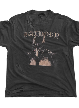 ICEVALLEY Bathory1984同名专辑暗黑哥特美式亚文化短袖T恤水洗