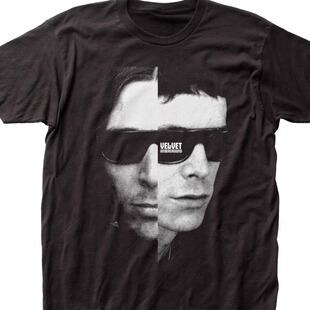 THE VELVET UNDERGROUND 摇滚乐队复古做旧重磅短袖T恤