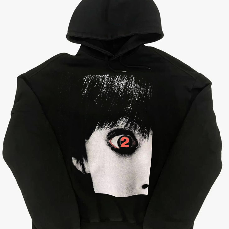 Smashing Pumpkins碎南瓜乐队暗黑高街风小众又街头宽松连帽卫衣