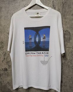 梦剧场Dream Theater前卫重金属摇滚乐队美式复古重磅短袖T恤