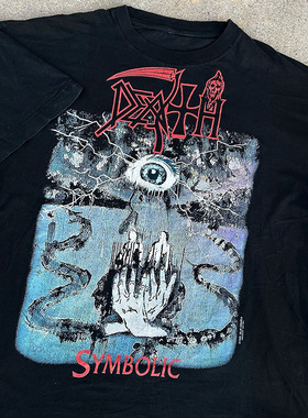 死亡金屬乐队1995 Death 'Symbolic' Vintage街头百搭款短袖T恤