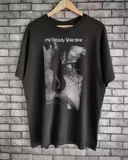 My Bloody Valentine 1988 Album Feed Me with Your Kiss Short-Sleeved Washed T-Shirt
