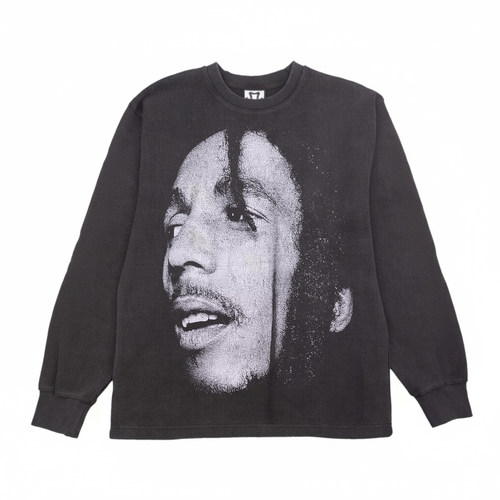 Bob Marley鲍勃・马利oversize落肩版型小众潮牌简约百搭长袖T恤