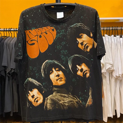 Rubber Soul 披头士乐队The Beatles-Rubber Soul专辑封面短袖T恤