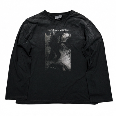 My Bloody Valentine1988专辑Feed Me With Your Kiss脏染长袖T恤