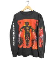 1994EARTHQUAKE The Ultimate Hardcore Collection Album long -sleeved T -shirt