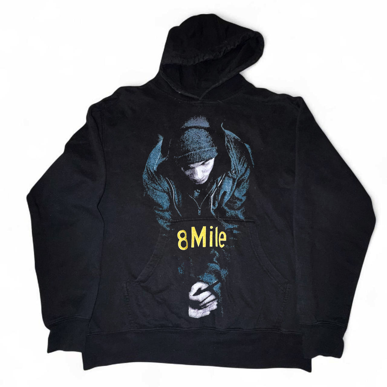 8 Mile八英里美式嘻哈风 oldschool 街头感拉满宽松落肩连帽卫衣