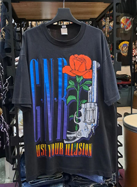 枪花Guns N' Roses枪与玫瑰1991专辑歌曲Use Your Illusion I短袖