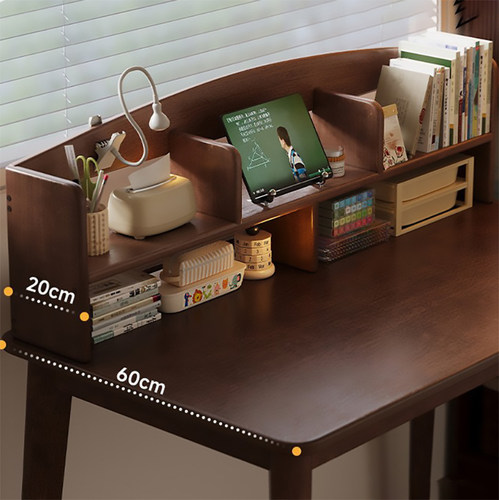 桌面实木书架学生置物架