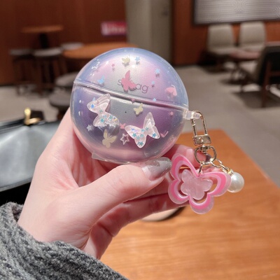 炫彩立体可爱适用Sanag塞那S6SPro保护套塞纳小星云s6s无线蓝牙耳机壳新款s6spro透明卡通耳机壳防摔软壳