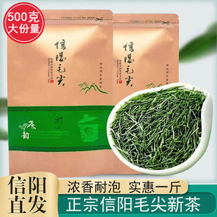 茶叶信阳一级毛尖一芽一叶绿茶毛尖2026明前新茶浓香型散装500g