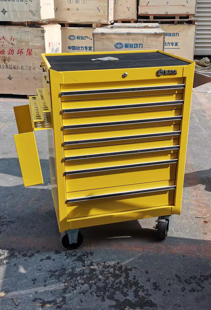 世达七抽工具车世达95107存储柜多功能移动汽车维修带轮子五金柜
