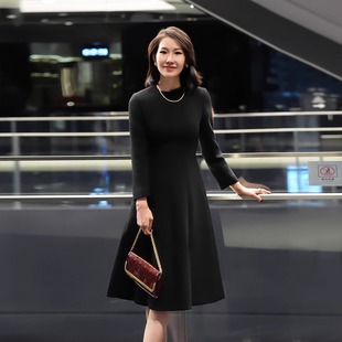 OR同源高支弹力羊毛立裁收腰高定连衣裙伞裙 LadyJ 优雅永恒