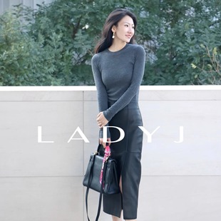 鼎级扬子纱100%羊毛气质加厚圆领针织打底衫 LadyJ 秋之调色盘