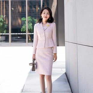 领小香外套半裙套装 鼎奢意大利金丝粗花呢西装 香家经典 LadyJ