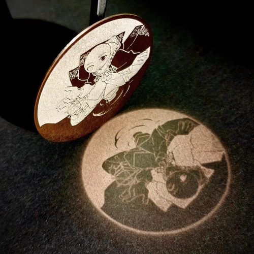 国拟吧唧《光》系列58mm金属镜面吧唧