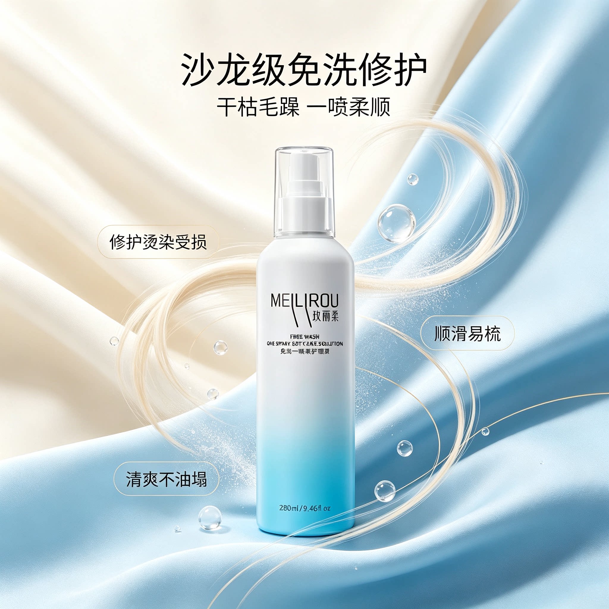 玫丽柔免洗一喷柔护发喷雾