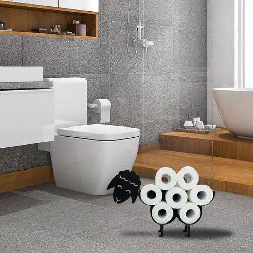 Metal Sheep Toilet Paper Roll Holder Wall Mounted Free