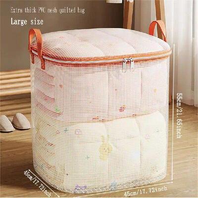 Foldable Storage Bag PVC Waterproof Transparent Move