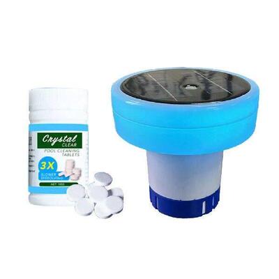 Solar Pool Chlorine Floater with Adjustable Release